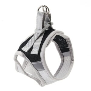 Adjustable Soft Mesh Dog Harness - Grey